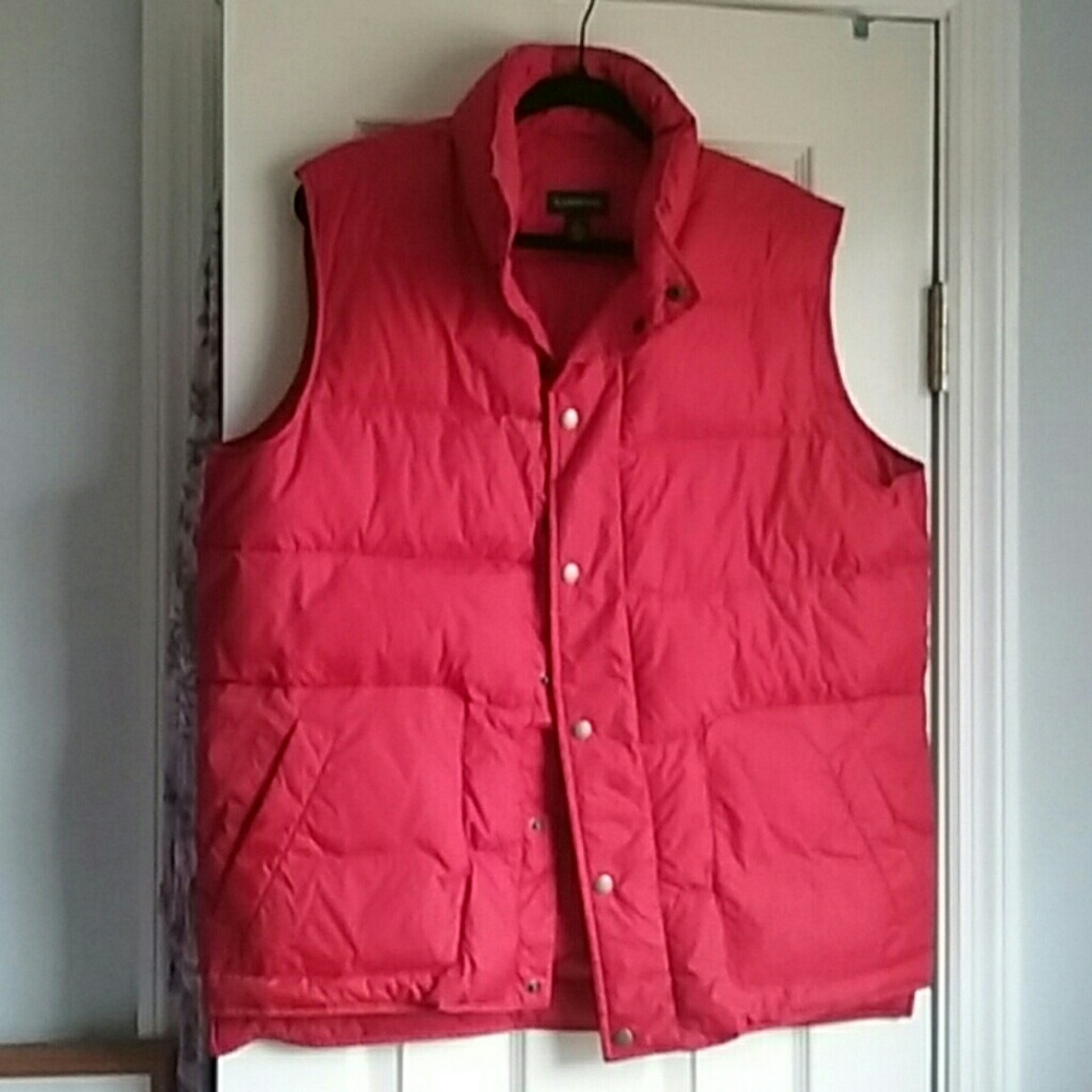 Land's End Red Puffer Vest